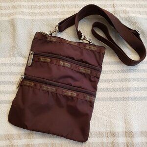 LeSportSac medium 3-zip crossbody bag, brown